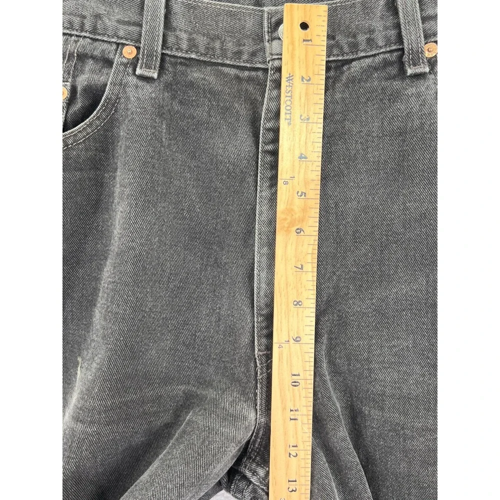 LEVIS 550 Denim Jeans Men 40x30 (37x29 Actual)‎ Relaxed Fit Black Vintage READ
